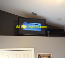 AllOutInstalls.com Flat Screen TV mounted on wall