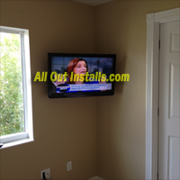 AllOutInstalls.com HDTV mounted on wall