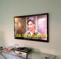 AllOutInstalls.com LED TV installed on wall