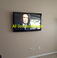 AllOutInstalls.com LCD TV Installed on wall